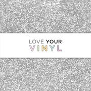 Silver Glitter Patterned Vinyl LYV_871